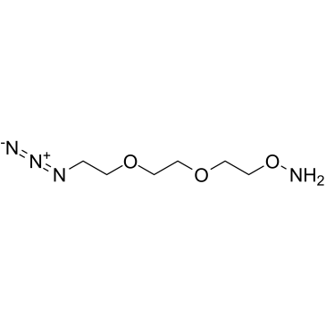 Aminooxy-PEG2-azide Structure