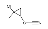 2-methyl-2-chlorocyclopropyl thiocyanate结构式