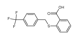 2-(4-trifluoromethyl-benzylsulfanyl)-benzoic acid结构式