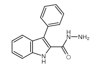 3-Phenyl-1H-indole-2-carbohydrazide Structure