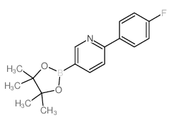 6-(4-氟苯基)吡啶-3-硼酸频哪醇酯结构式