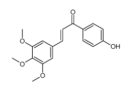 1-(4-hydroxyphenyl)-3-(3,4,5-trimethoxyphenyl)prop-2-en-1-one结构式