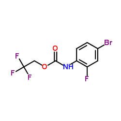 2,2,2-Trifluoroethyl (4-bromo-2-fluorophenyl)carbamate Structure