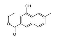 4-羟基-6-甲基-2-萘羧酸乙酯结构式