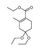 ethyl 4,4-diethoxy-2-methylcyclohexene-1-carboxylate结构式