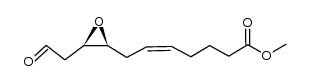 (Z)-methyl 7-((2S,3R)-3-(2-oxoethyl)oxiran-2-yl)hept-5-enoate结构式