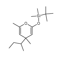 2-[(tert-butyldimethylsilyl)oxy]-4,6-dimethyl-4-sec-butyl-4H-pyran Structure