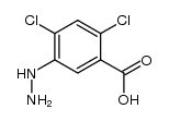 2,4-dichloro-5-hydrazinylbenzoic acid Structure
