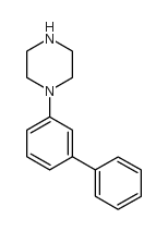 1-(3-联苯)哌嗪结构式