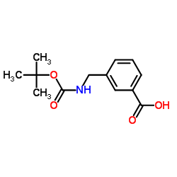 3-(N-Boc-氨甲基)苯甲酸结构式