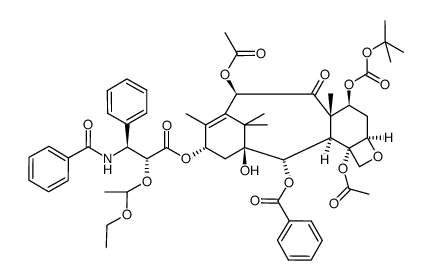 7-Boc-2'-(1-ethoxyethyl)-paclitaxel Structure