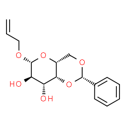 β-​D-​Galactopyranoside, 2-​propen-​1-​yl 4,​6-​O-​[(S)​-​phenylmethylene]​- Structure