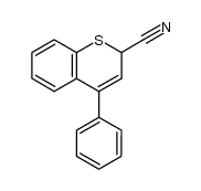 2-cyano-4-phenyl-1-thio-2H-chromene结构式