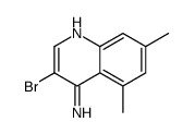 4-Amino-3-bromo-5,7-dimethylquinoline Structure