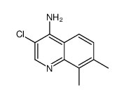 4-Amino-3-chloro-7,8-dimethylquinoline Structure