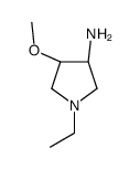 trans-1-ethyl-4-methoxy-3-pyrrolidinamine(SALTDATA: 2HCl)结构式