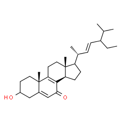 3-hydroxy-24-ethylcholesta-5,8,22-trien-7-one Structure