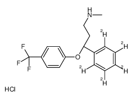 (R)-Fluoxetine-d5 Hydrochloride结构式