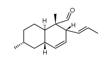 (1S,2R,4aS,6R,8aR)-1,6-dimethyl-2-((E)-prop-1-en-1-yl)-1,2,4a,5,6,7,8,8a-octahydronaphthalene-1-carbaldehyde结构式
