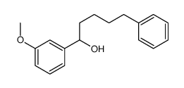 1-(3-methoxyphenyl)-5-phenylpentan-1-ol结构式