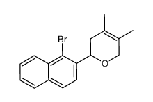 2-(1-bromonaphthalen-2-yl)-4,5-dimethyl-3,6-dihydro-2H-pyran结构式