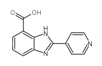 2-PYRIDIN-4-YL-3H-BENZOIMIDAZOLE-4-CARBOXYLIC ACID Structure