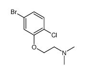 2-(5-溴-2-氯苯氧基)-N,N-二甲基乙胺结构式