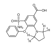Piretanide-d4结构式