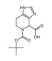 5-(叔-丁氧羰基)-4,5,6,7-四氢-1H-咪唑并[4,5-c]吡啶-4-羧酸结构式