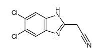 2-(氰基甲基)-5,6-二氯苯并咪唑结构式