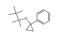 tert-butyldimethyl(1-phenylcyclopropoxy)silane结构式