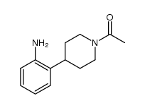 1-[4-(2-amino-phenyl)-piperidin-1-yl]-ethanone结构式