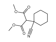 dimethyl (1-cyanocyclohexyl)malonate Structure