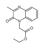 ethyl 2-(3-methyl-2-oxoquinoxalin-1-yl)acetate结构式