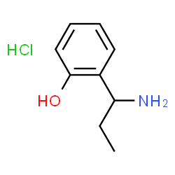 2-(1-aminopropyl)phenol hydrochloride Structure