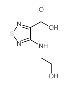 4-(2-羟基-乙基氨基)-[1,2,5]噻二唑-3-羧酸结构式