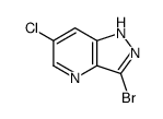 3-溴-6-氯-1H-吡唑并[4,3-b]吡啶结构式