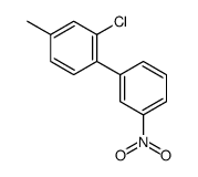 2-chloro-4-methyl-1-(3-nitrophenyl)benzene结构式