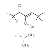 三甲基膦(六氟-​​2,4-戊二酮基)铜(I)结构式