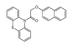 2-naphthalen-2-yloxy-1-phenothiazin-10-ylethanone Structure