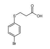 3-((4-溴苯基)硫代)丙酸结构式