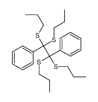 [2-phenyl-1,1,2,2-tetrakis(propylsulfanyl)ethyl]benzene结构式