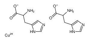 copper,2-amino-3-(1H-imidazol-5-yl)propanoate结构式