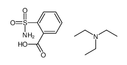 N,N-diethylethanamine,2-sulfamoylbenzoic acid Structure