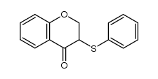 3-phenylthio-2,3-dihydro-(4H)-benzopyran-4-one结构式