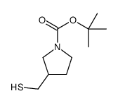 3-巯基甲基-吡咯烷-1-羧酸叔丁基酯结构式