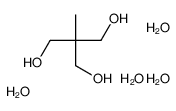 2-(hydroxymethyl)-2-methyl-propane-1,3-diol tetrahydrate Structure