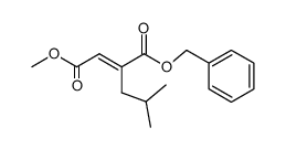benzyl E,Z-2-isobutyl-3-(methoxycarbonyl)propenoate Structure