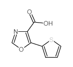 5-(2-Thienyl)-4-oxazolecarboxylic acid Structure
