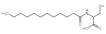 (S)-2-十二酰胺基-3-羟基丙酸结构式